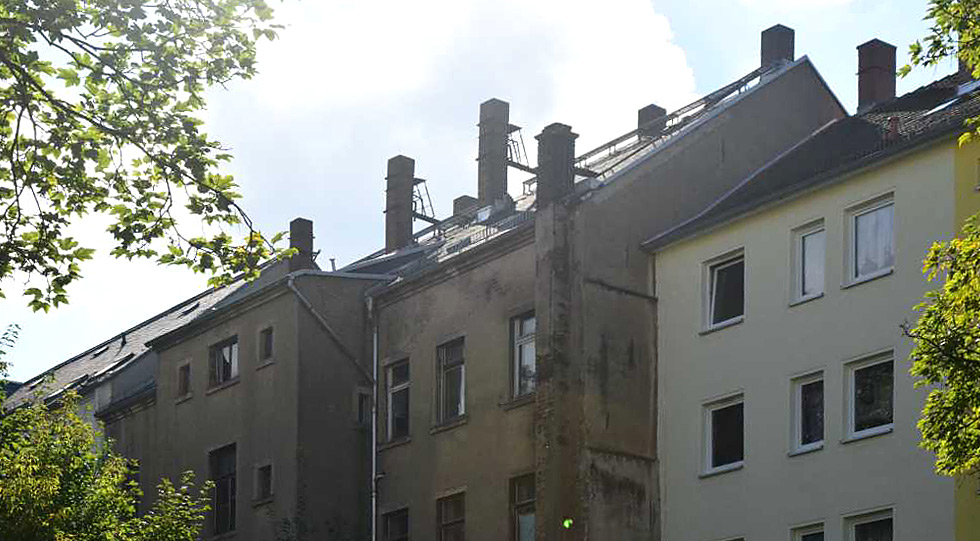 Stenderprojekt Eigentumswohnungen – alte Rückansicht Innenhof